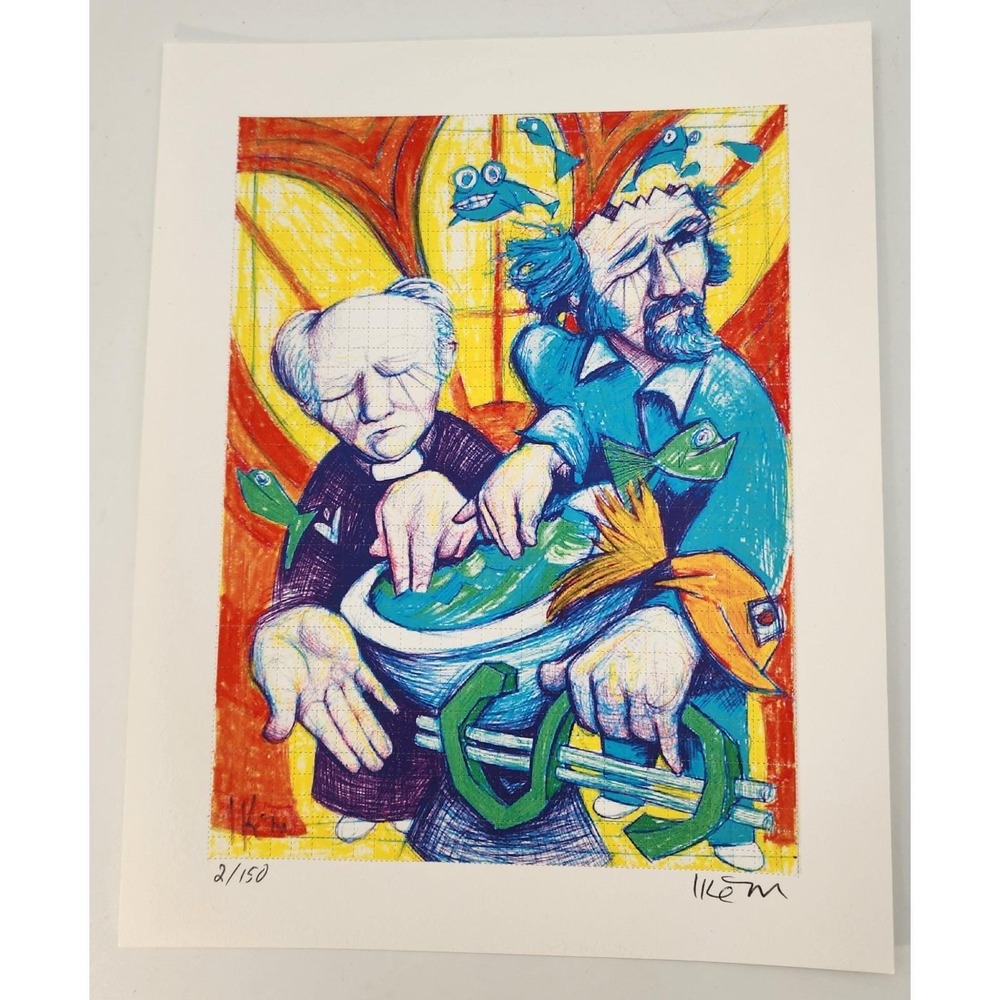 2025 Ike Moody‎ "My Second to Last Bank Robbery Illustration" Blotter Art Print